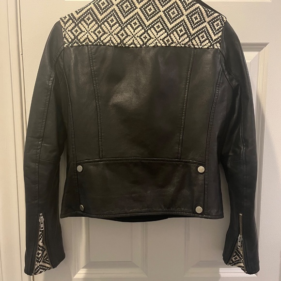 Muubaa leather biker jacket size 2 - Picture 2 of 2